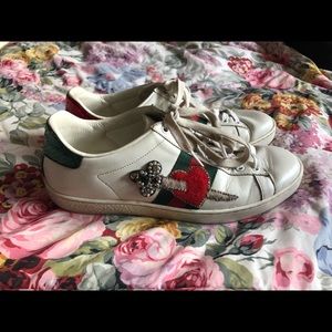 SOLD Gucci Ace Heart Sword Sneakers